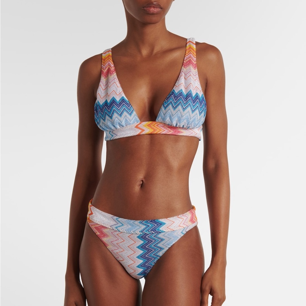 Missoni Colorful Zigzag Bikini Set NWT